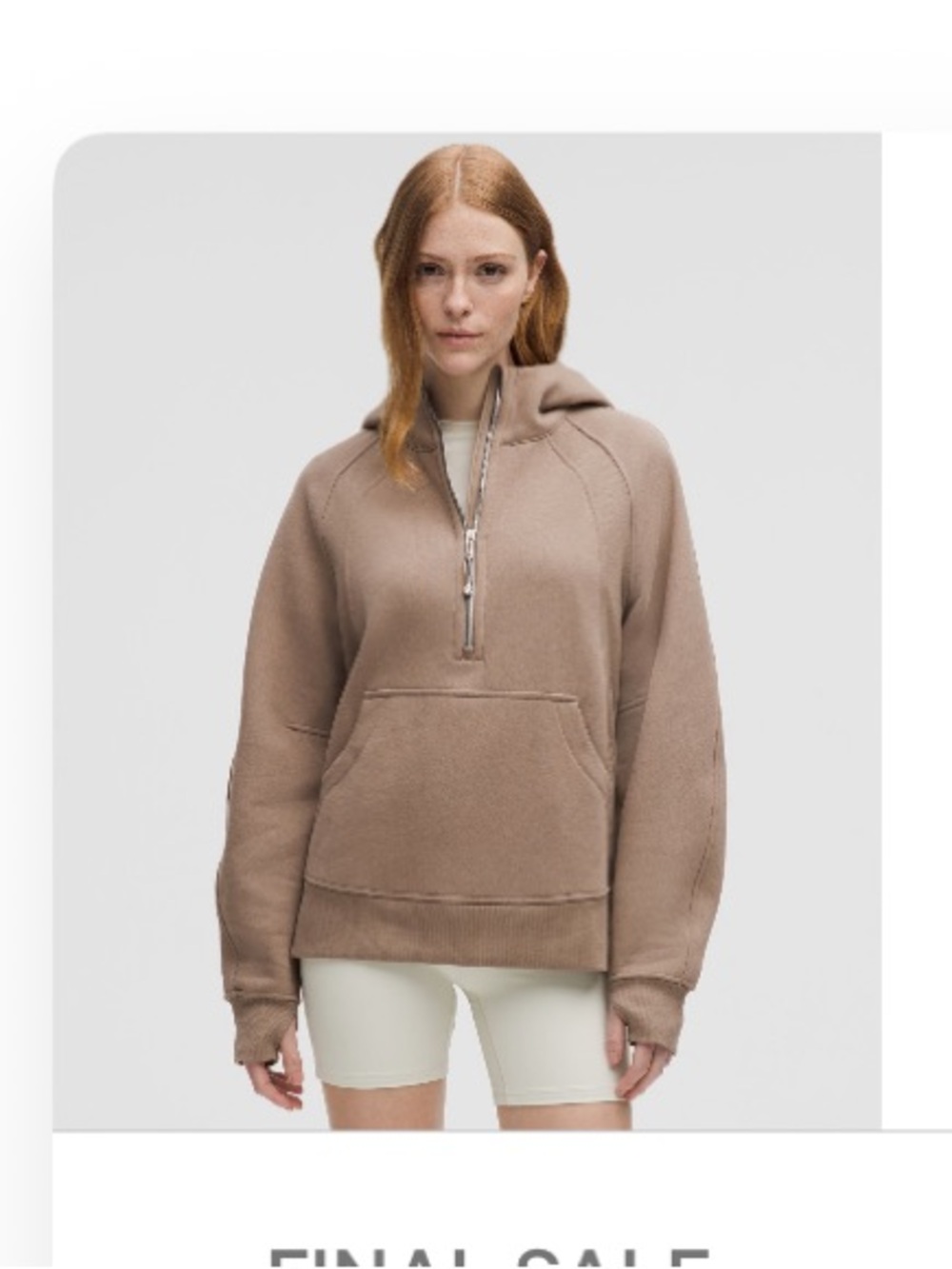 Lululemon Scuba Oversized Half-Zip Hoodie Long*